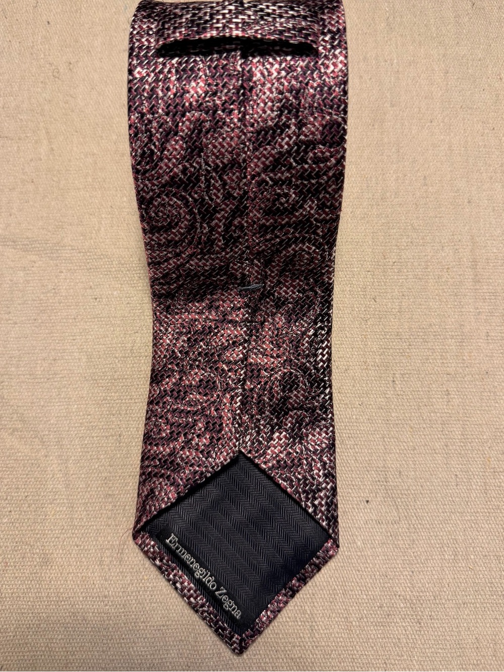 Ermenegildo Zegna authentic silk neck tie paisleys.
